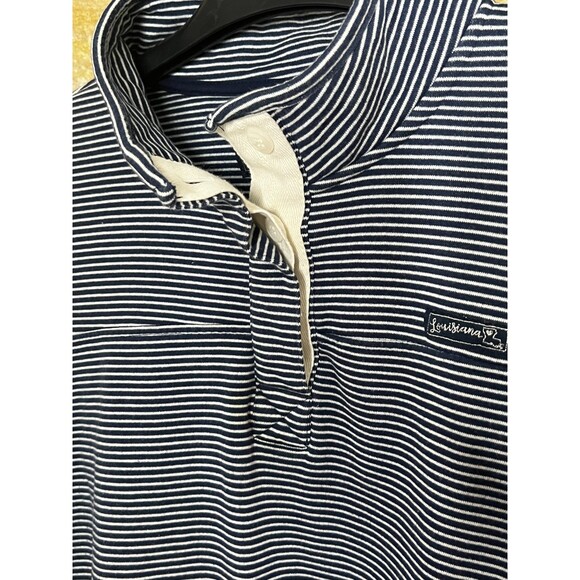 STATE OF MINE STRIPED LOUISIANA POP OVER WARM COZY CUTE CASUAL SWEATSHIRT  XL - Picture 3 of 6